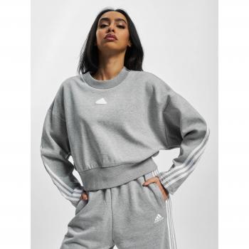 Sudadera con Capucha Adidas Future Icons 3 Bandas para mujer en color blanco y gris (M)