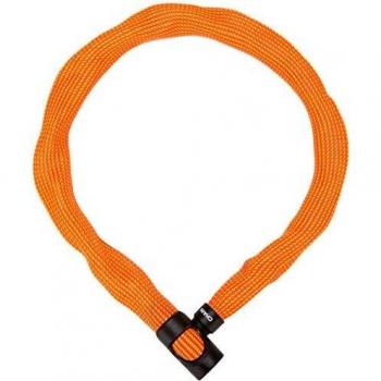 ABUS Ivera Chain 7210/85 - Sparkling Orange Bicycle Lock with IvyTex Coating
