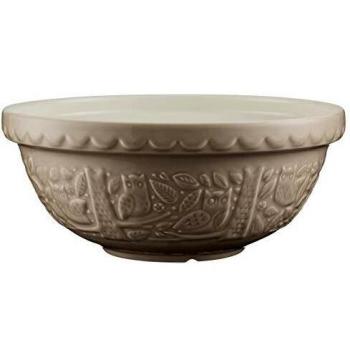 Mason Cash in The Forest Patterned Design Mixing Bowl 26cm Stone