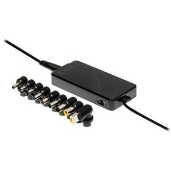 König CSUNA70SBL - Adaptador universal de perfil estrecho para portátil, 70 W, con puerto USB