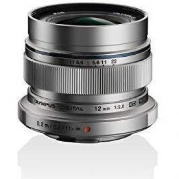 Olympus M.Zuiko - Objetivo Digital ED 12 mm F2.0, longitud focal fija rápida, apto para todas las cámaras MFT