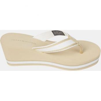 Sandalias Tommy Hilfiger Logo para mujer en color beige