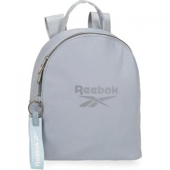 Mochila casual Reebok Annabel 25 cm azul claro con llavero decorativo