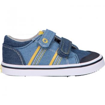 Zapatos de lona para niño MAYORAL mod. 41380 con cierre de velcro, color jeans