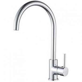 GRIFEMA Irismart - Grifo de cocina, caño giratorio 360 °, mezclador monomando fregadero, Crome