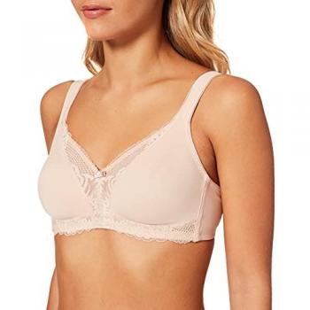 Triumph Modern Lace Women's Underwire Cotton Bra in Beige