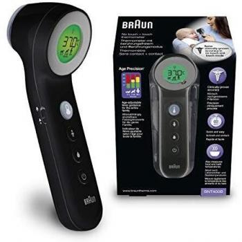 Termómetro Frontal Sin Contacto Braun BNT400 con Tecnología Age Precision, Pantalla Digital y Modo Nocturno