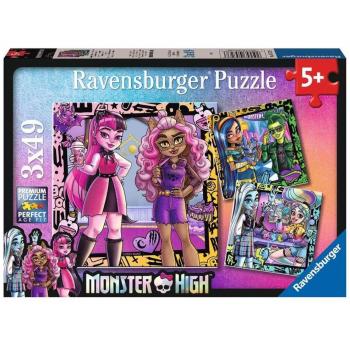 Puzzle Triple Monster High 3x49 Piezas