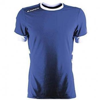 Kappa Pistoia SS Camiseta Fútbol, Unisex, Azul Royal/Blanco, 2XL