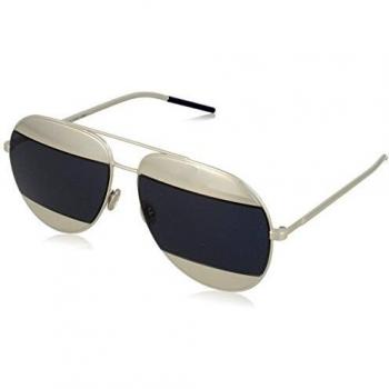 Dior Split 1 Sunglasses in Palladium/Blue, Gray unisex, Size: 59 MM