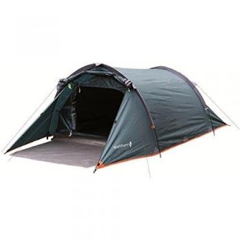 HIGHLANDER Blackthorn 2 - Tienda de campaña, Color Verde Militar con Borde Naranja