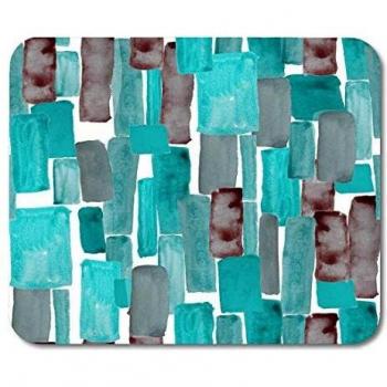 AOHOT Mouse Pads Teal Abstract Watercolor Geometric in Modern Geo Artist Artistic Brush Mouse pad 9.5 x 7.9 for Notebooks,Desktop Computers Accessories Mini Office Supplies Mouse Mats