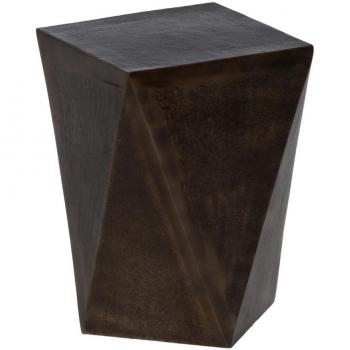 Mesita Auxiliar Bronce Aluminio 30 x 30 x 43,5 cm