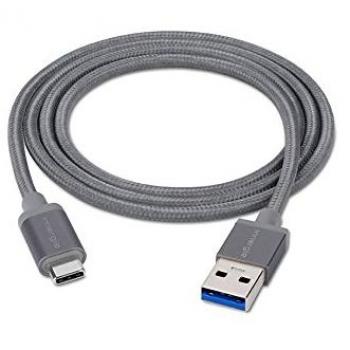 Cable Innergie MagiCable USB Tipo C a USB-A de 1 m, Carga y Sincronización, Color Gris