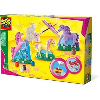 SES Creative- Moldear y Pintar Caballos SES, Multicolor