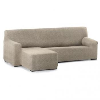 Funda Chaise Longue Brazo Corto Izquierdo Bielástica Roc Marrón Claro 120 x 120 x 360 cm