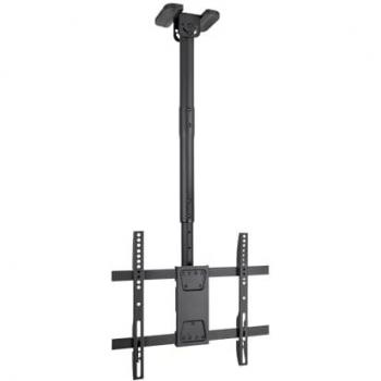 Soporte de Techo Extensible, Inclinable y Giratorio para Pantallas 32-75, hasta 60 Kg de Peso, VESA hasta 400x400, Color Negro