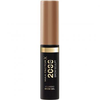 Max Factor 2000 Calorie Brow Sculpt Eyebrow Gel, Shade 001 Darkblonde, 4.5 ml, Volumising, Long-Lasting, Waterproof, Smudge-Proof