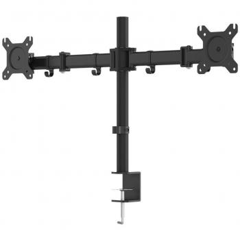 Monoprice Essential Dual Monitor Articulating Arm Desk Mount, 180° Swivel, 360° Rotation Designed To Mount A Two Displays Up to 68.58cm Screen Size