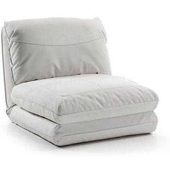 Kave Home - Butaca Cama Moss Blanca 78 x 88
