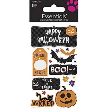 Trends International Sandylion Happy Halloween Esencial Hecho a Mano Adhesivo