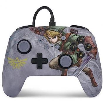 Mando Gaming PowerA Mejorado Con Cable para Nintendo Switch - Gris Legend Of Zelda