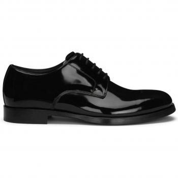 Dolce & Gabbana Men's Leather Brogues Boot in Black, Size 40, A10793A103780999, Business Shoes, Male, Black, Size: 7 US Leather Derby shoes