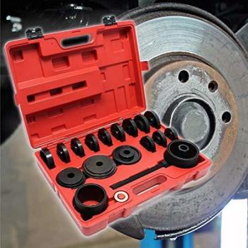 Set de herramientas para cojinetes de rueda 24 piezas con extractores de 55-88 mm para coches de tracción delantera