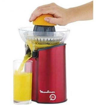 Moulinex Pc600G - Exprimidor, Cyclone, 100W, Vertido Directo, Sist.Antigoteo, Guardacables, Rojo.