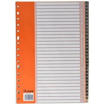 DOHE Basic - Índice folio, 1 al 31, color gris