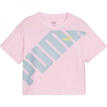 Camiseta Puma Power Rosa Infantil (modelo 679853-67)