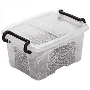 Caja de Almacenamiento Apilable Transparente 0,4L con Doble Tapa CEP Smartbox
