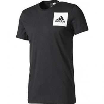 adidas Three Stripes Camiseta, Hombre, Negro, XL