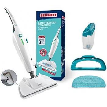 Leifheit CleanTenso Power 2.0 Mopa a Vapor, Limpiador de Suelos con Regulación Gradual, 0,68 L, Elimina Bacterias y Gérmenes, Calentamiento