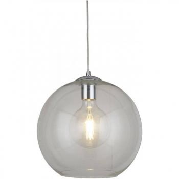 Lámpara colgante Balls de acero y cristal con 1 bombilla de 41,8 cm