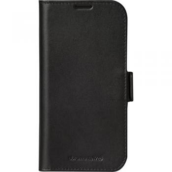 Funda Cartera de Cuero para iPhone 16 Pro - Dbramante1928 Copenhagen - Negro - Soporte de Video y Cierre Magnético