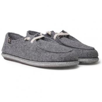 Zapatillas de casa para hombre en fieltro reciclado gris - Modelo Tiago-RW