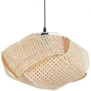 Lámpara colgante contemporánea de bambú natural Halil