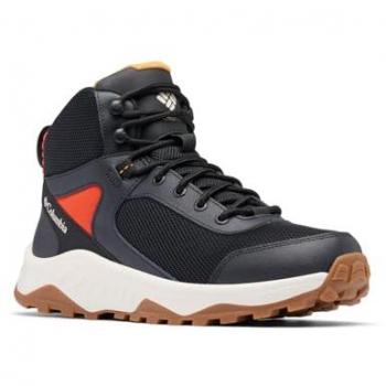 Botas de montaña Columbia Trailstorm Ascend WP Mid Waterproof para hombre, color negro rojo, tamaño 40.5