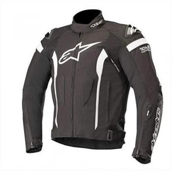 Alpinestars Chaqueta moto T-missile Drystar Jacket - Tech-air Compatible Black White, Negro/Blanco, XL