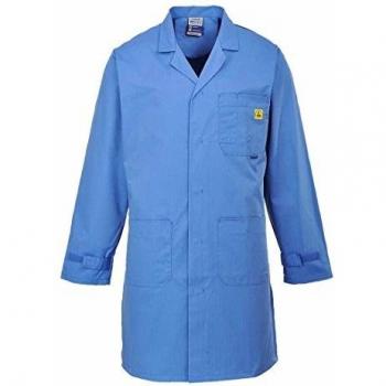 Bata Antiestática ESD Azul L Portwest
