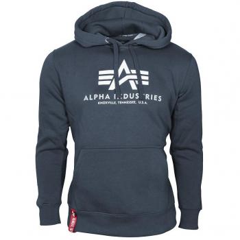 Alpha Industries Basic Hoodie - Navy Blue - L - Men's Sweatshirt
