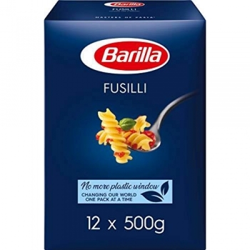 Paquete de 10 Barilla Fusilli Pasta Italiana No. 98, 500g cada uno