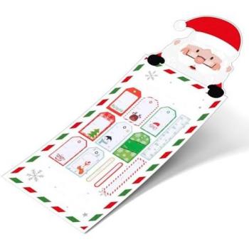 Pegatinas para regalo de Navidad de Papa Noel