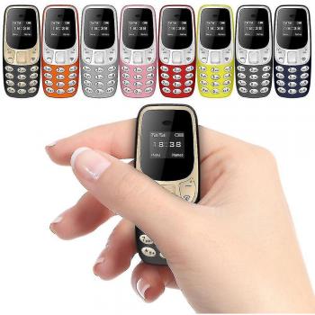 Teléfono Móvil Mini Servo BM10 con 2 SIM, Bluetooth, Cambiador de Voz, Bajo Nivel de Radiación y Grabación de Sonido