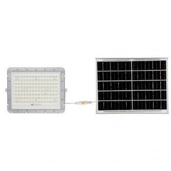 Faro LED Solar 20W con Mando a Distancia, Batería Sustituible, 6400K, IP65 - V-TAC VT-7845