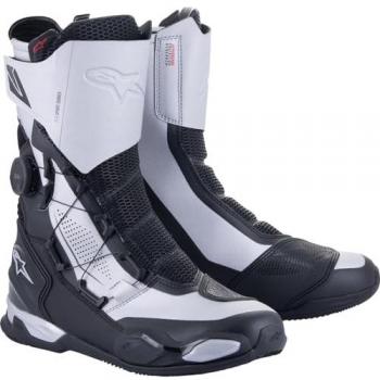 Botas Alpinestars SP-X Boa para Motoristas Deportivos - Protección óptima, Color Negro/Plateado, Talla 46 EU