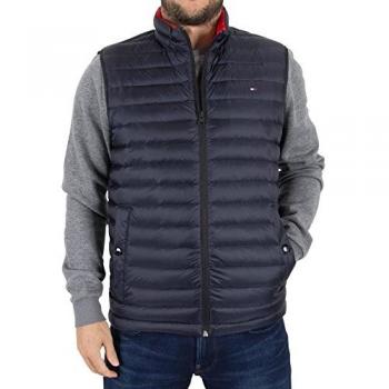 Tommy Hilfiger LW Packable Down Vest, Chaleco Deportivo para Hombre, Azul