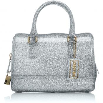 Furla candy cookie s satchel color silver