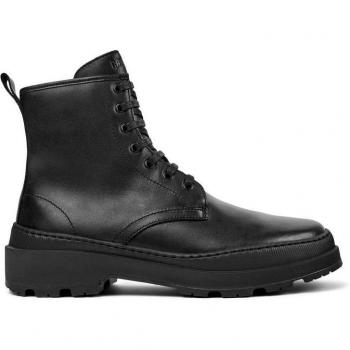 Camper Brutus Trek Men's Ankle Boots - Black Smooth Leather